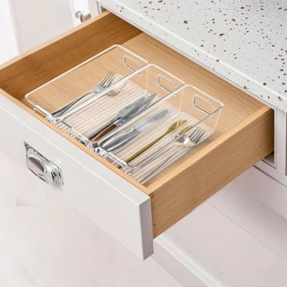 Acrylic Storage Bins Kitchen Pantry Organizer Containers