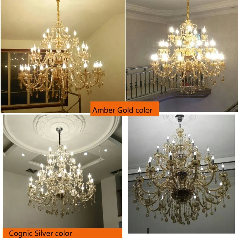 AL Haffar Modern K9 Crystal Luxury Pendant Chandelier