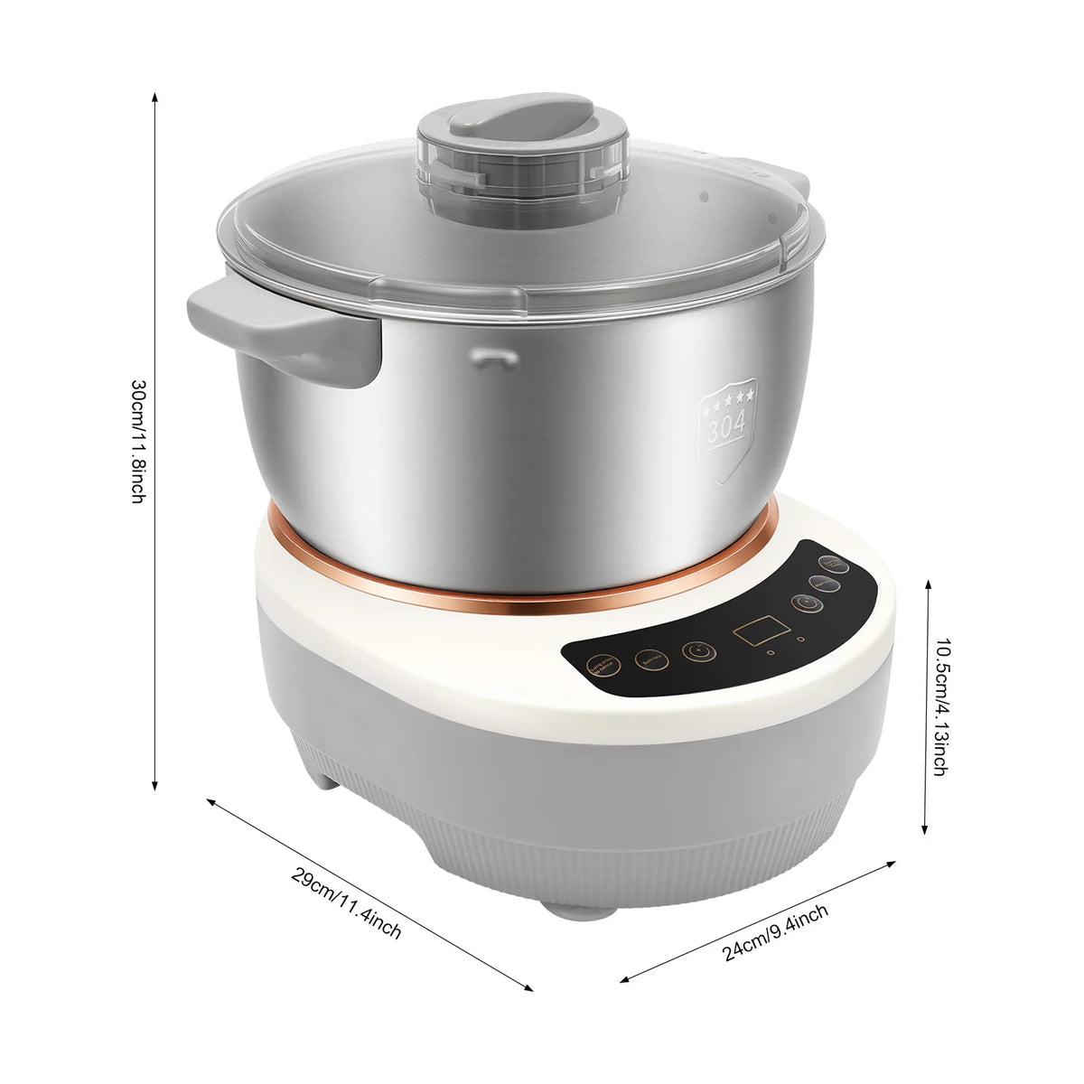 Electric Dough Kneading Mixer With Fermentation Function for Home Kitchens