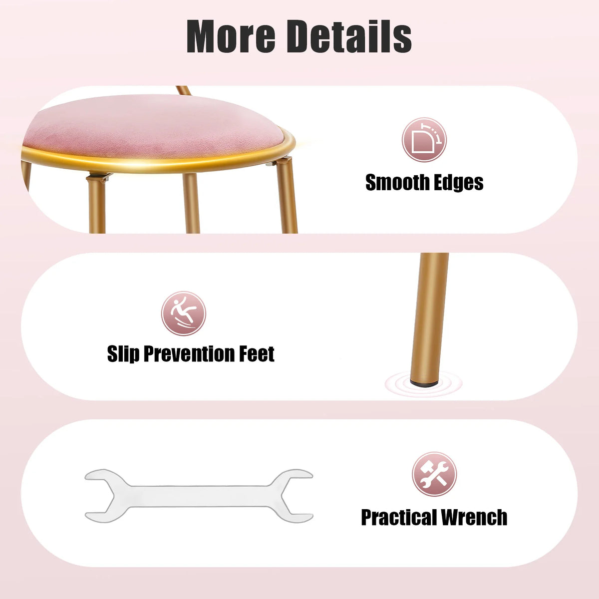 Bymaocar Elegant Butterfly Backrest Dining Chair With Metal Frame