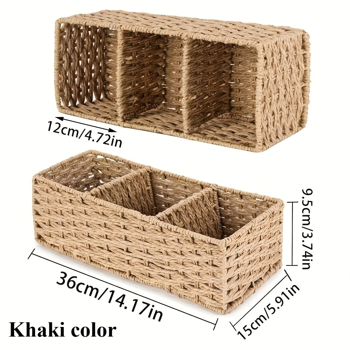 Handmade Plant Fiber Paper Rope Bathroom Tissue Storage Box