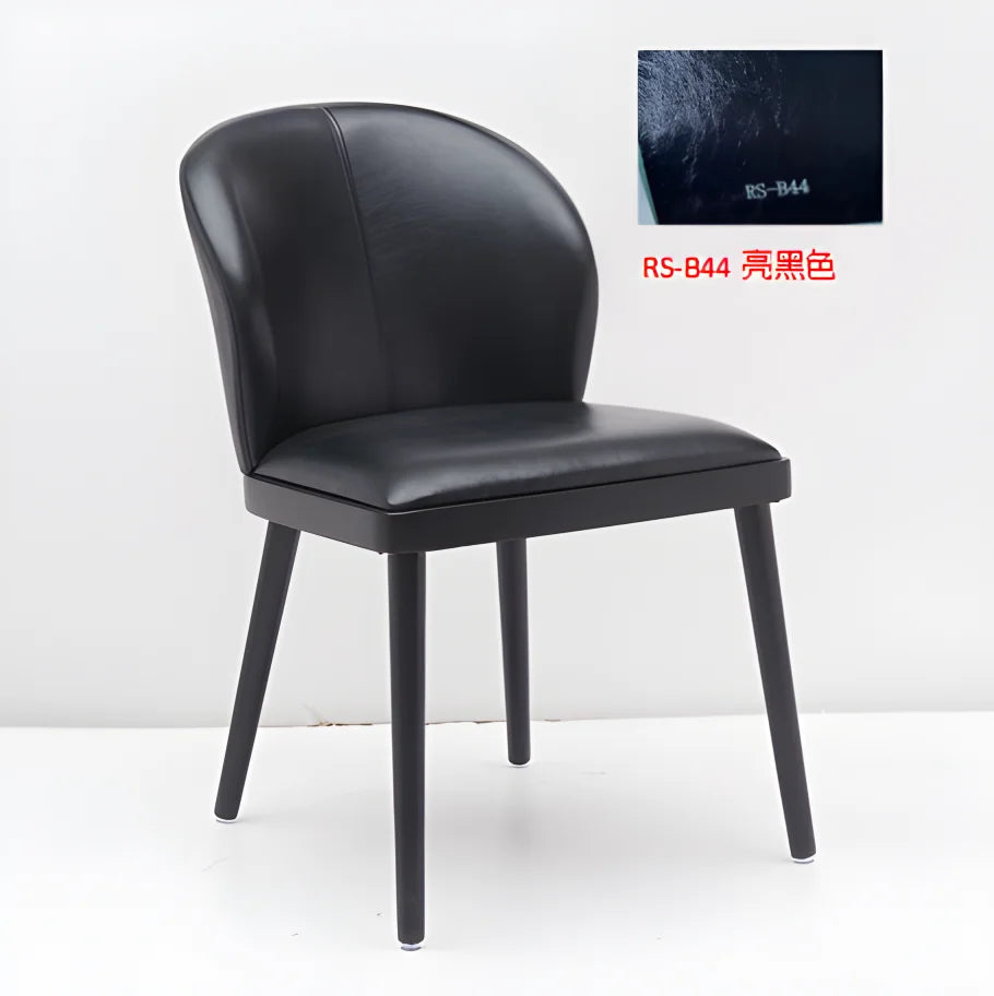 HiMISS Modern Upholstered Dining Chairs With Ergonomic Back Support