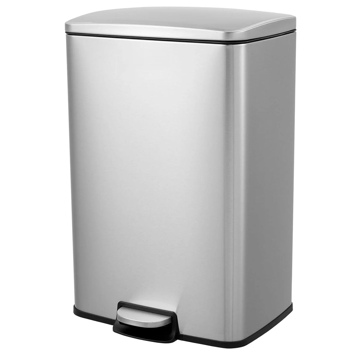 HiMISS Stainless Steel Pedal Trash Bin Fingerprint Proof Design