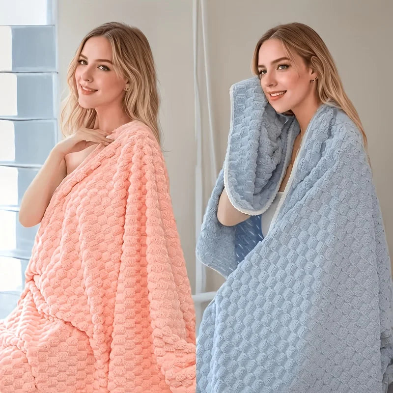 Waffle Weave Bath Towels Ultra Soft Absorbent Quick Dry Set