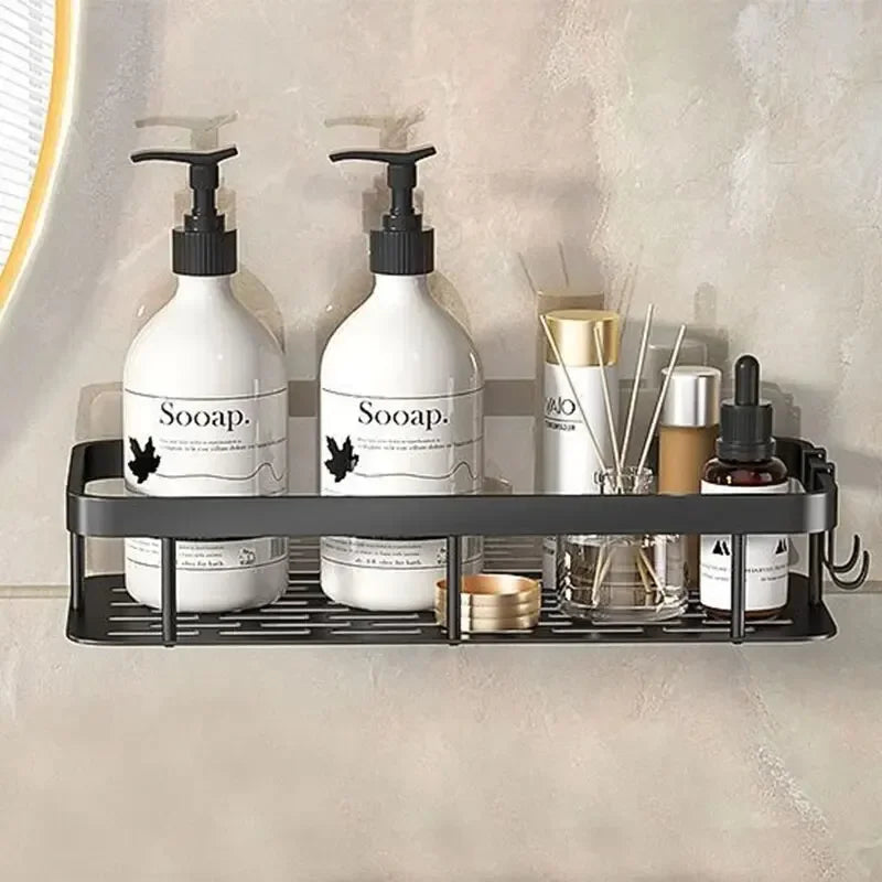 Bathroom No Drill Wall Mount Corner Storage Shelf For Shower