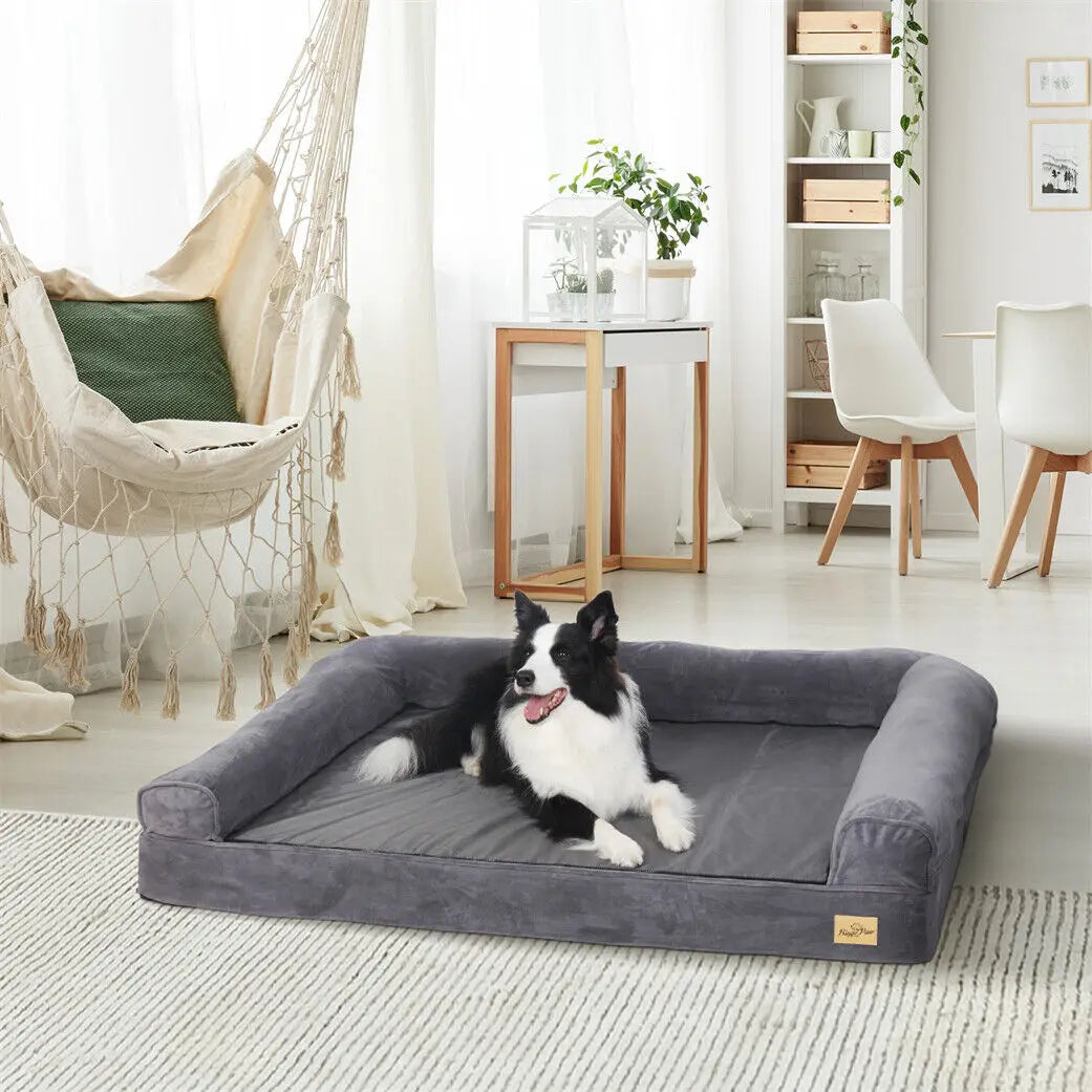 BINGOPAW Orthopedic Dog Bed with Removable Washable Cotton Cover