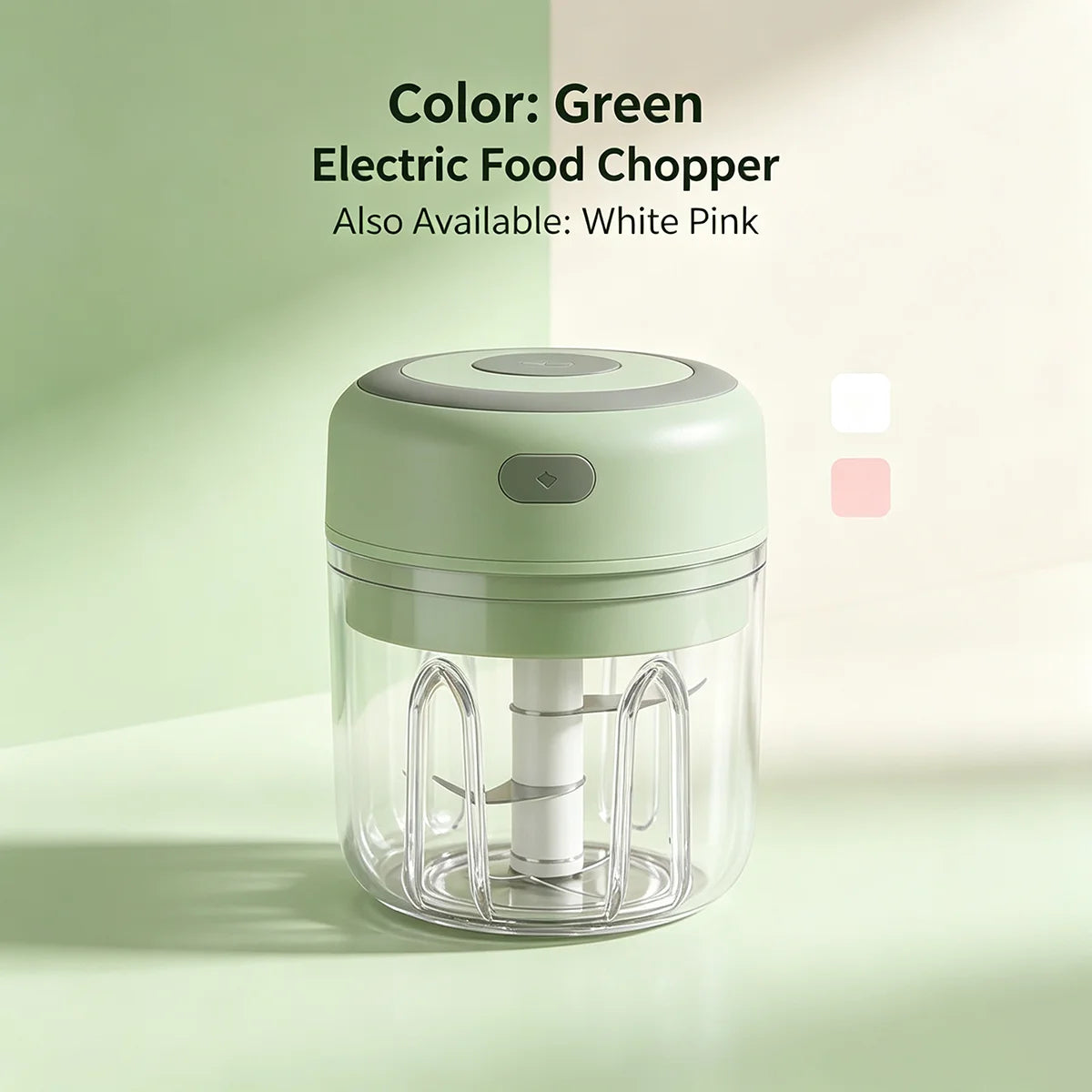 Portable USB Rechargeable Mini Garlic Chopper Food Processor