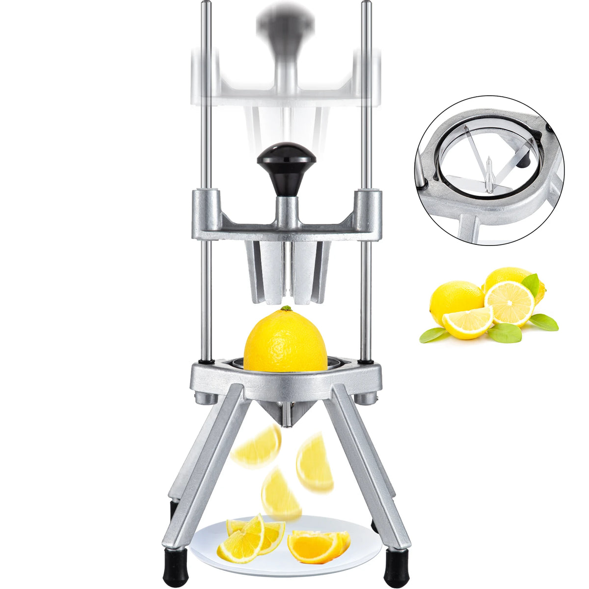 SucceBuy Commercial Lemon And Lime Wedge Slicer Fruit Cutter