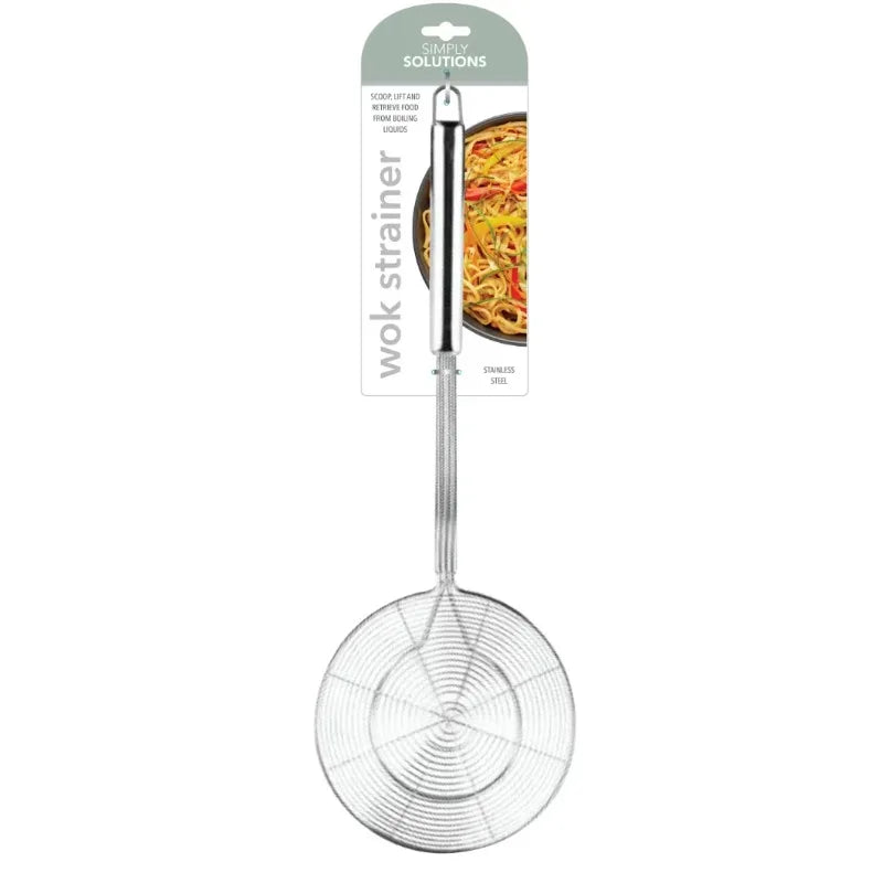 Stainless Steel Kitchen Strainer For Noodles Dumplings Tempura And Vegetables