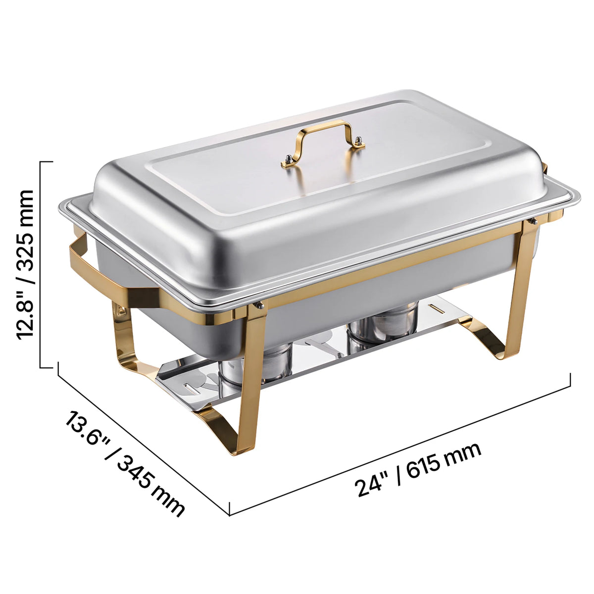 SucceBuy Stainless Steel Chafing Dish Buffet Set Catering Warmer