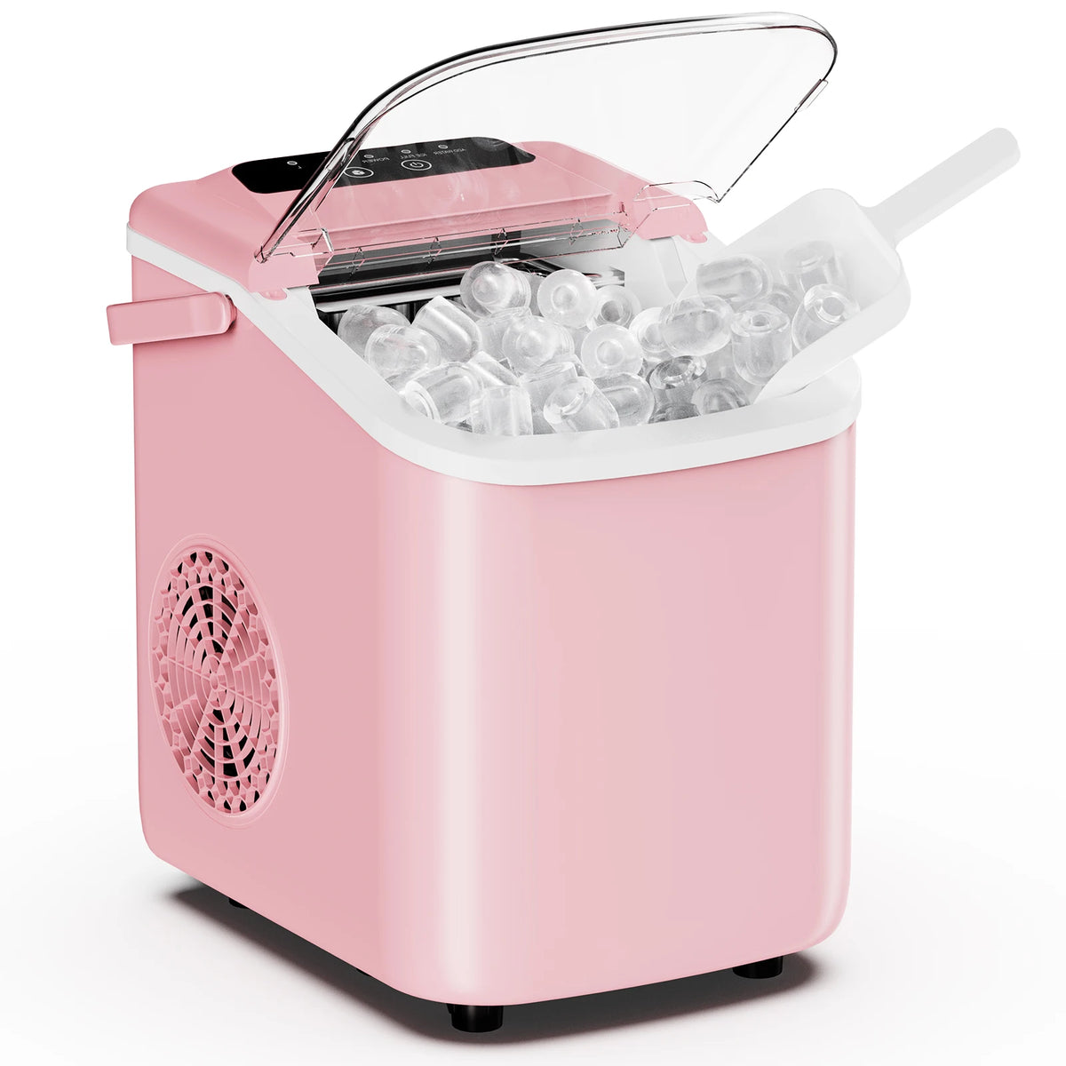 Portable Countertop Ice Maker Machine With Scoop Basket And Handle