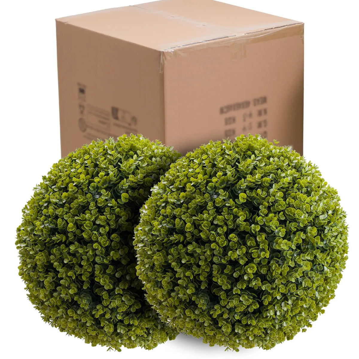 Studyset Artificial Cedar Topiary Balls Set for Outdoor Home Decor