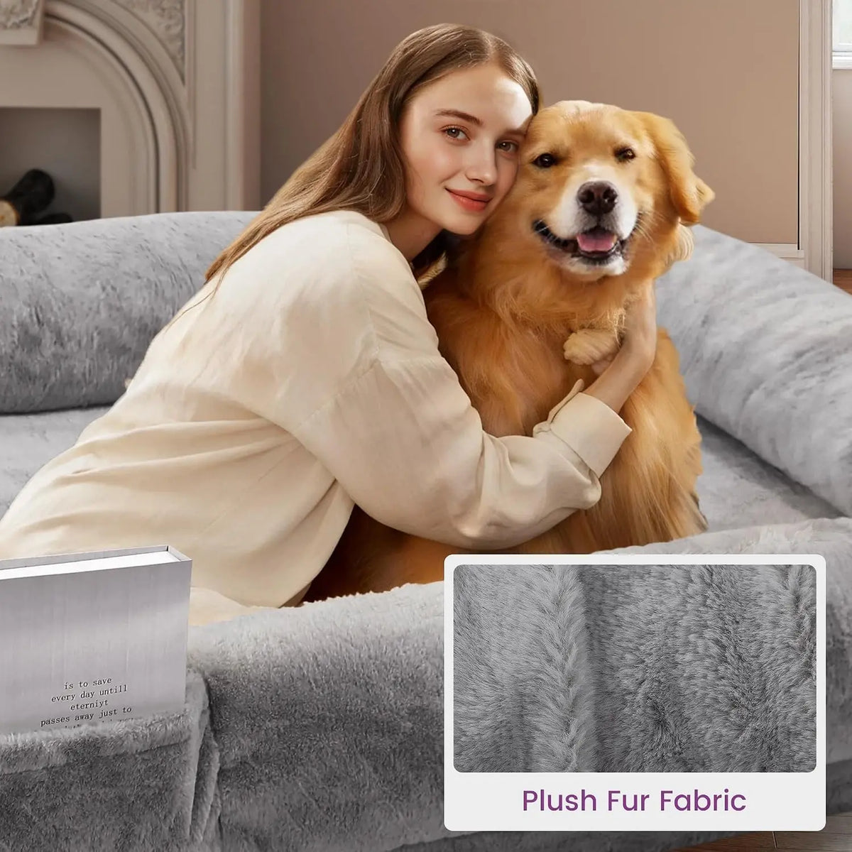 Adult Human Dog Bed Cotton Washable Lounge Bed Sofa