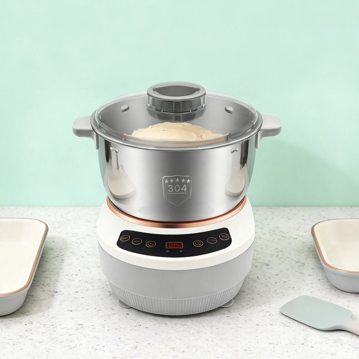 Electric Dough Kneading Mixer With Fermentation Function for Home Kitchens