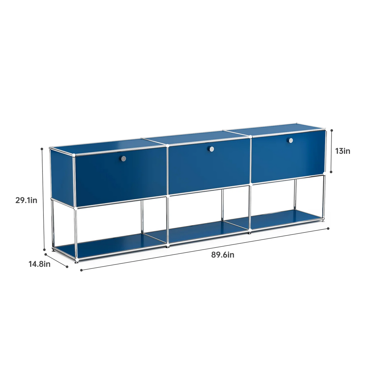 Modern Storage Cabinet Stainless Steel TV Stand Home Office Furniture