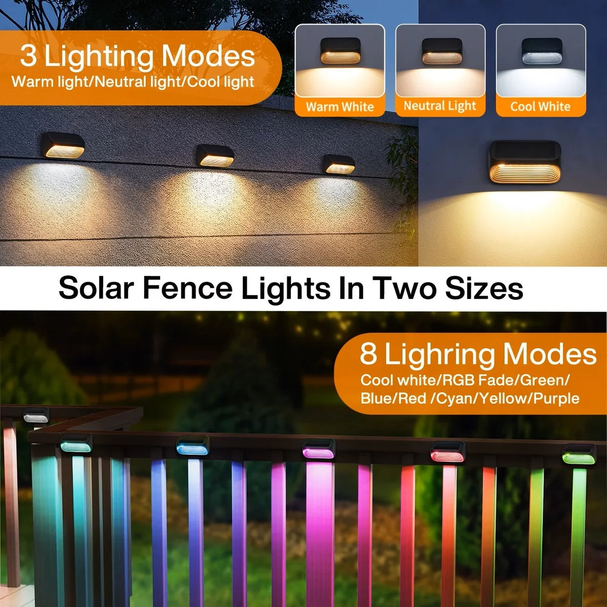 Solar Outdoor Wall Lamp With Push Button Led Lighting