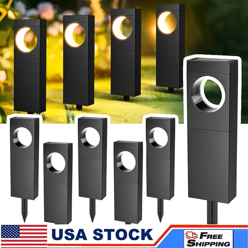 Waterproof Solar Pathway Lights Outdoor Led Garden Yard Decorations