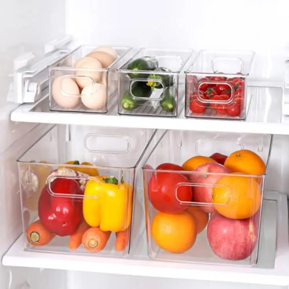 Acrylic Storage Bins Kitchen Pantry Organizer Containers