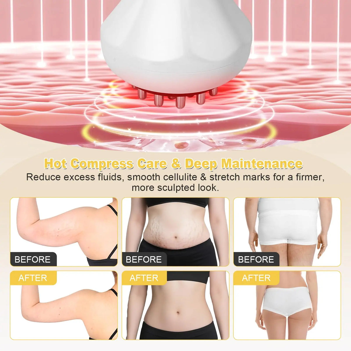 Jitesy Lymphatic Drainage Massager With Heating And Vibration Therapy