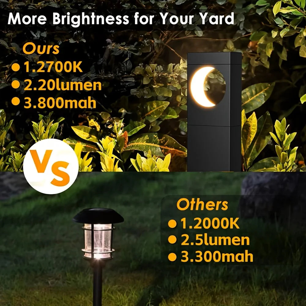 Waterproof Solar Pathway Lights Outdoor Led Garden Yard Decorations