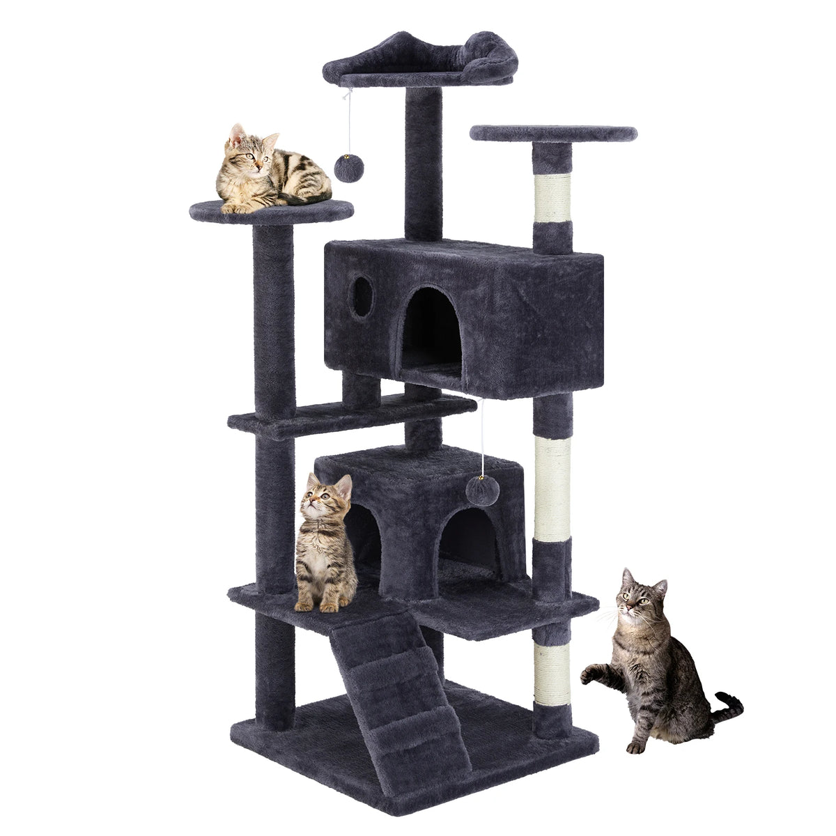 JHK Multi Level Cat Tree With Sisal Scratching Post
