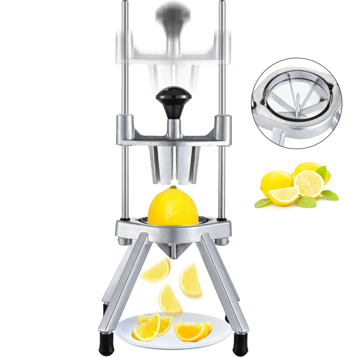 SucceBuy Commercial Lemon And Lime Wedge Slicer Fruit Cutter