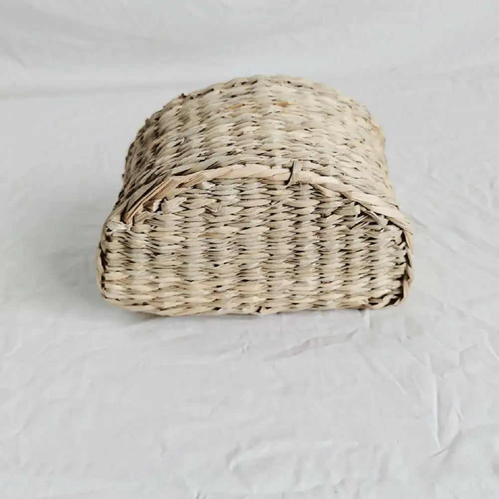 Premium Rustic Straw Woven Wall Hanging Storage Basket