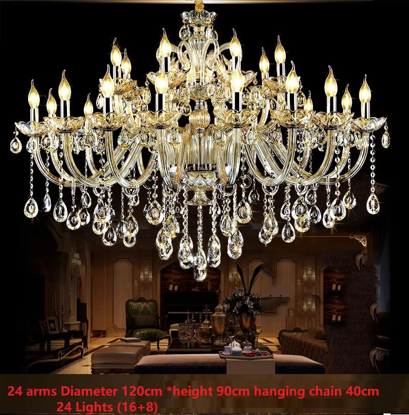 AL Haffar Modern K9 Crystal Luxury Pendant Chandelier