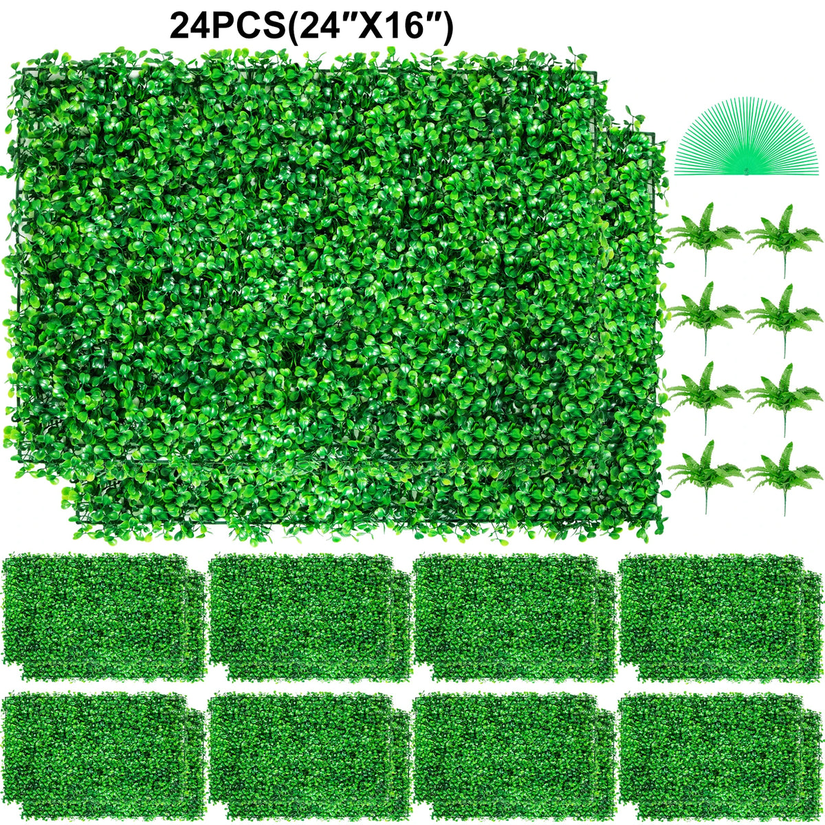 SucceBuy Artificial Boxwood Wall Panels For Garden Decor