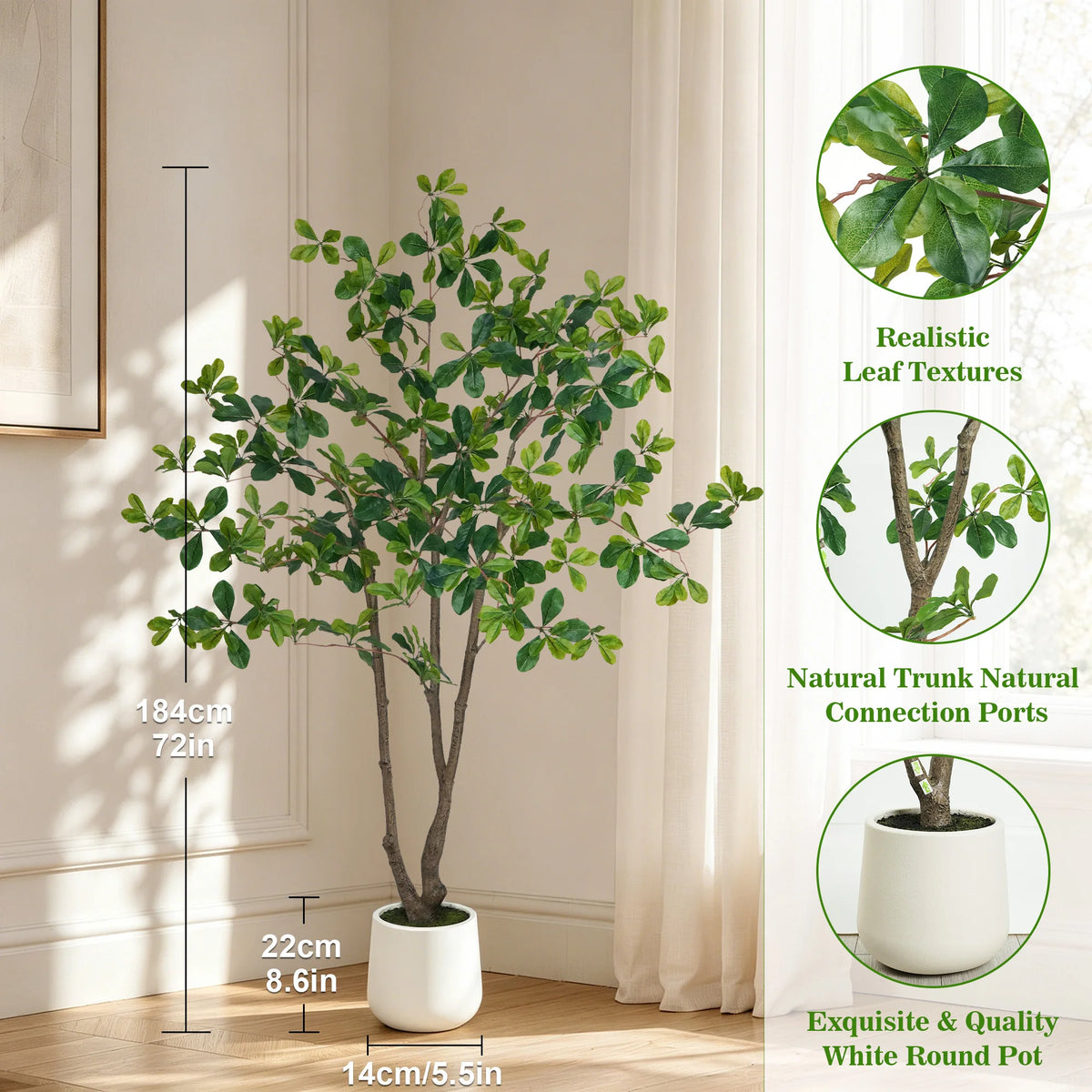 Olitree Artificial Olive Tree With Wooden Trunk For Home Decor