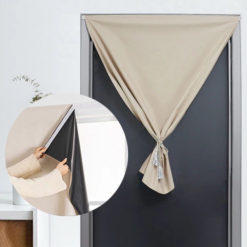 Self Adhesive Blackout Window Curtains For Bedroom Privacy Sunshade