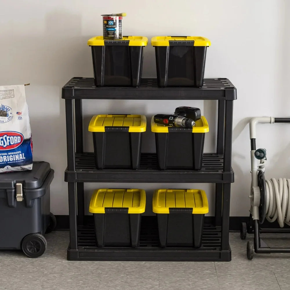IRIS Durable Plastic Stackable Storage Bins With Lids
