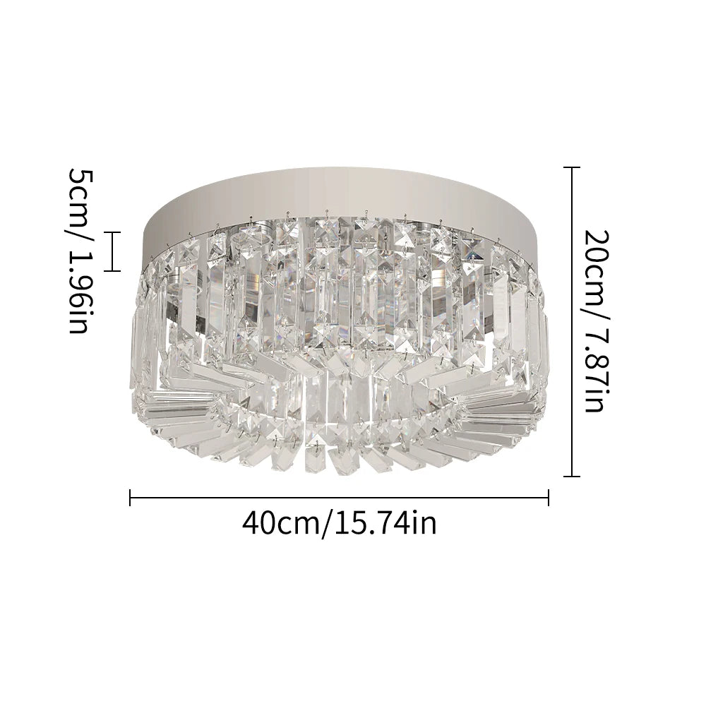 Vetulus Modern Crystal Chandelier Ceiling Light Fixture