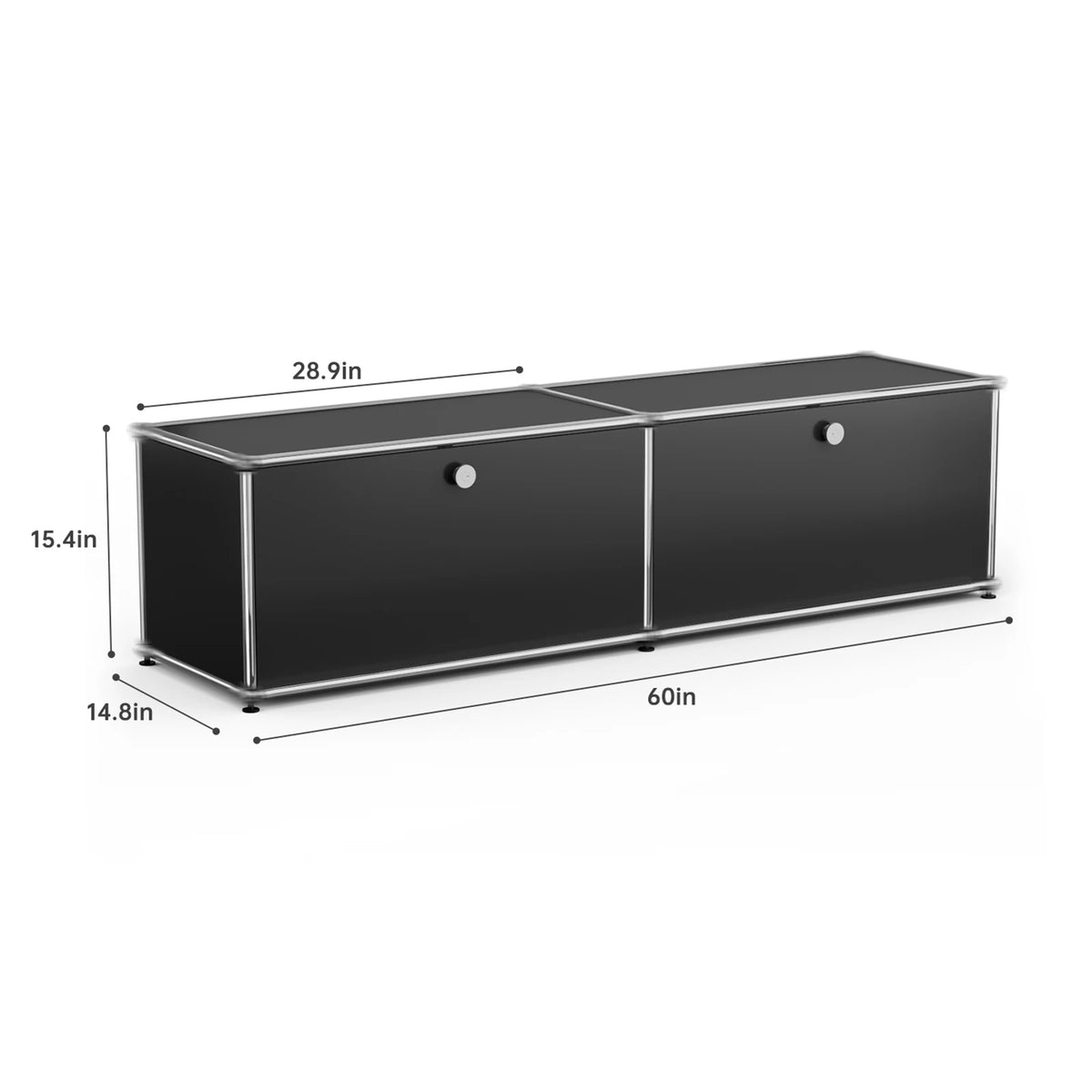 Modern Storage Cabinet Stainless Steel TV Stand Home Office Furniture