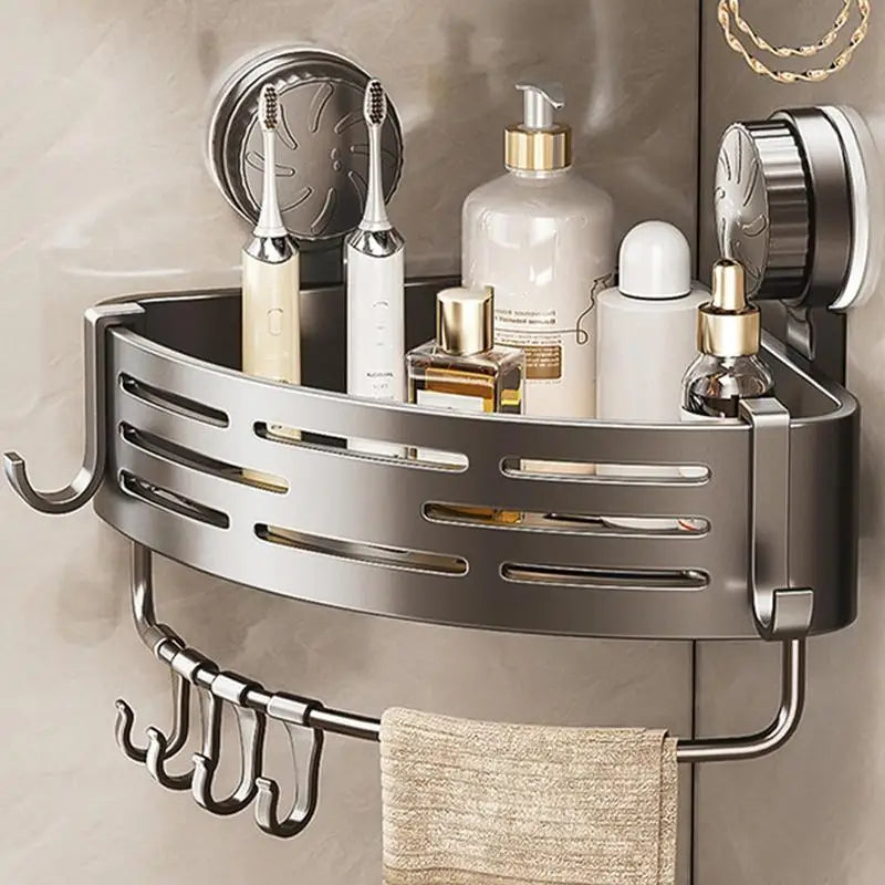 Waasoscon Metal Wall Mounted Triangle Shower Corner Shelf Rack