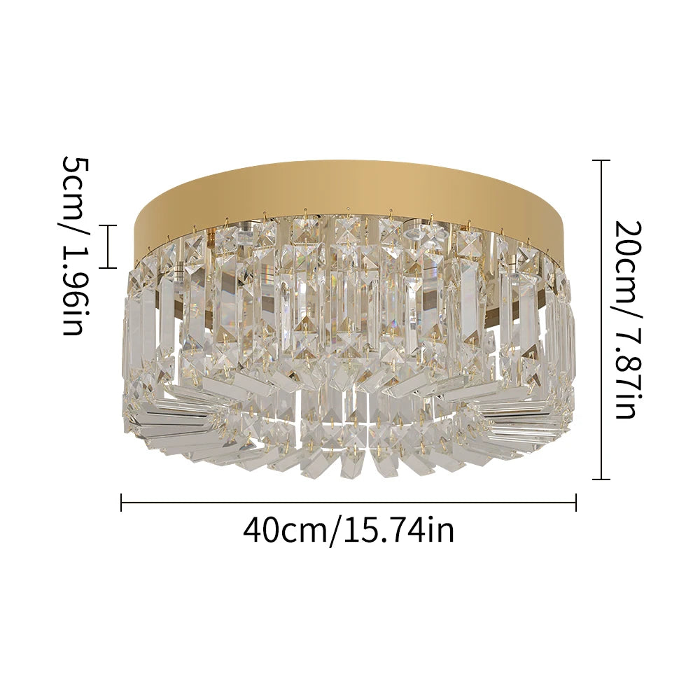 Vetulus Luxury Modern Crystal Chandelier Elegant Ceiling Fixture