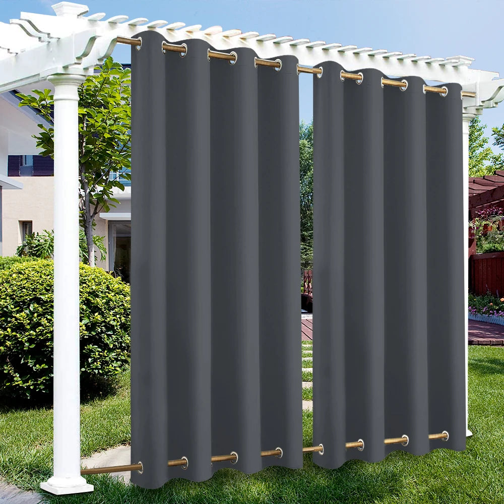 Waterproof Thermal Insulated Blackout Outdoor Window Curtain