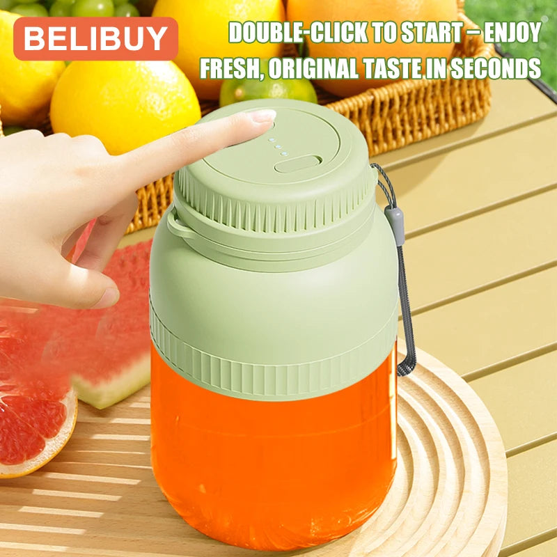 Portable USB Electric Fruit Juicer Blender With Six Steel Blades