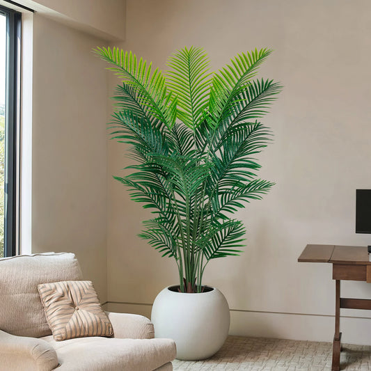 Olitree Artificial Areca Palm Tree Floor Plant Realistic Leaves