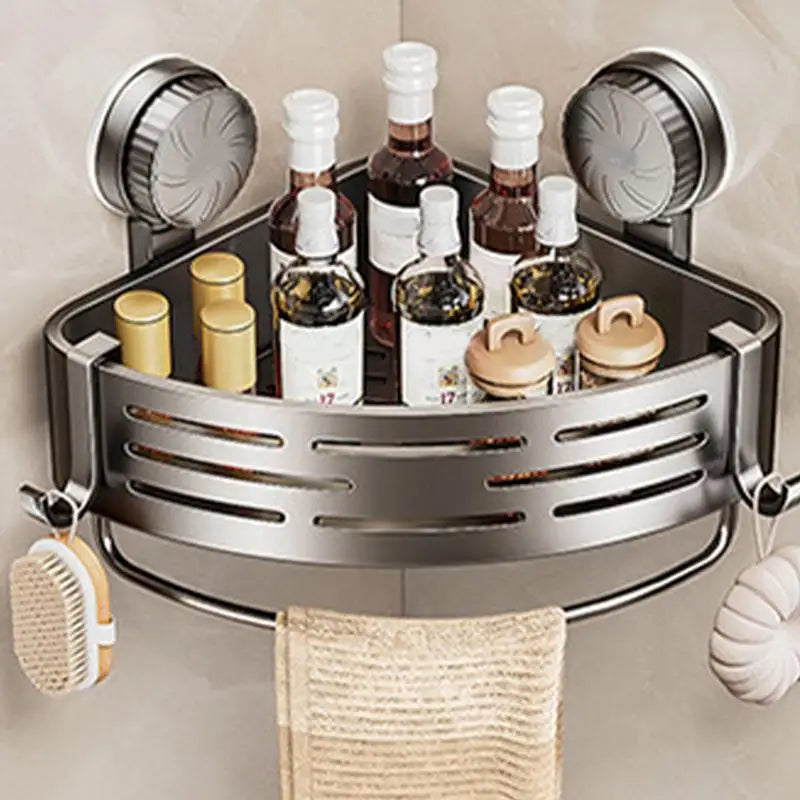 Waasoscon Metal Wall Mounted Triangle Shower Corner Shelf Rack