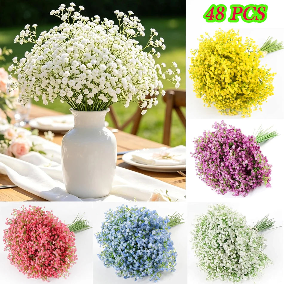 Artificial Baby Breath Flowers Wedding Table Greenery Decor