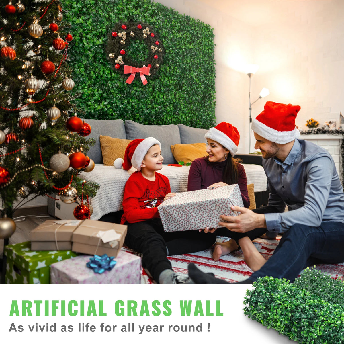 SucceBuy Artificial Boxwood Wall Panels For Garden Decor
