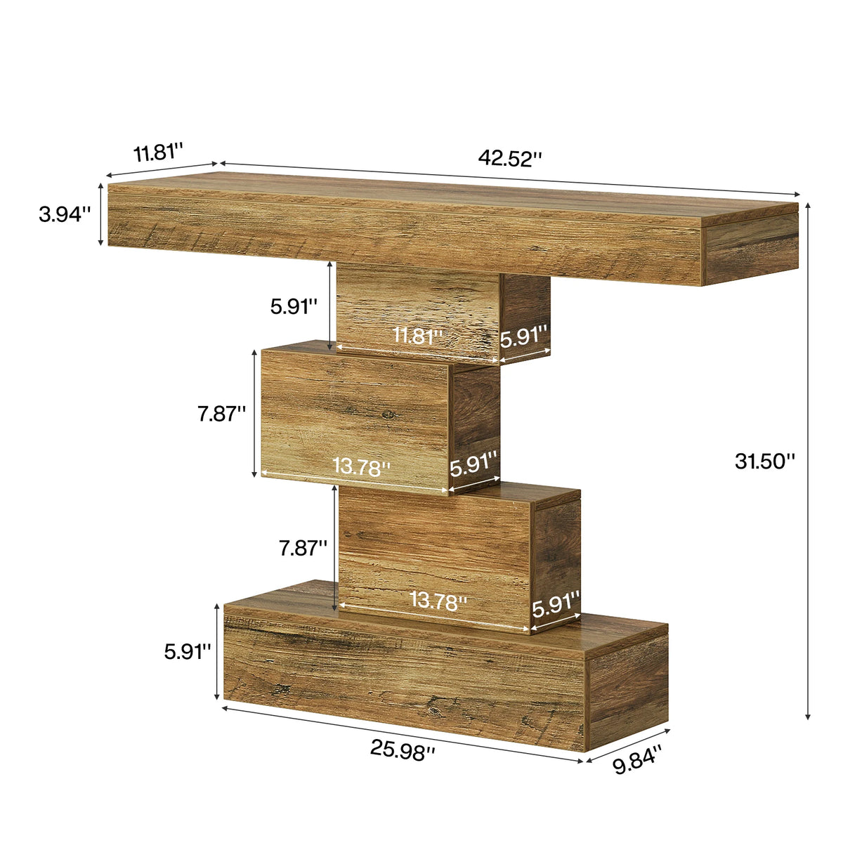 Tribesigns Farmhouse Console Table For Living Room Home Decor
