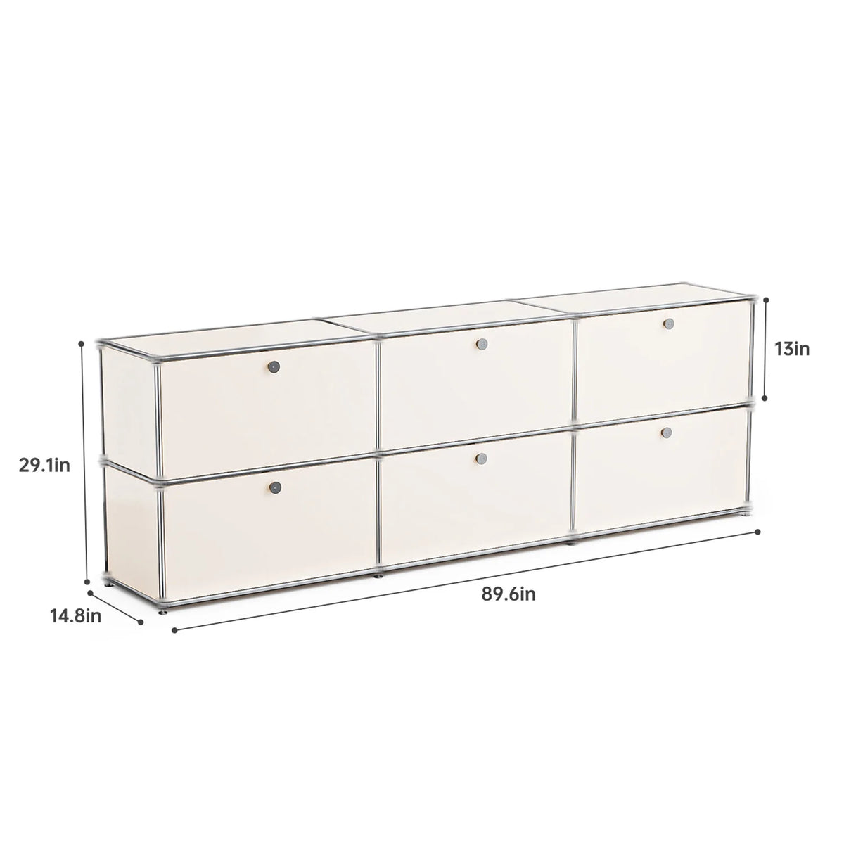 Modern Storage Cabinet Stainless Steel TV Stand Home Office Furniture