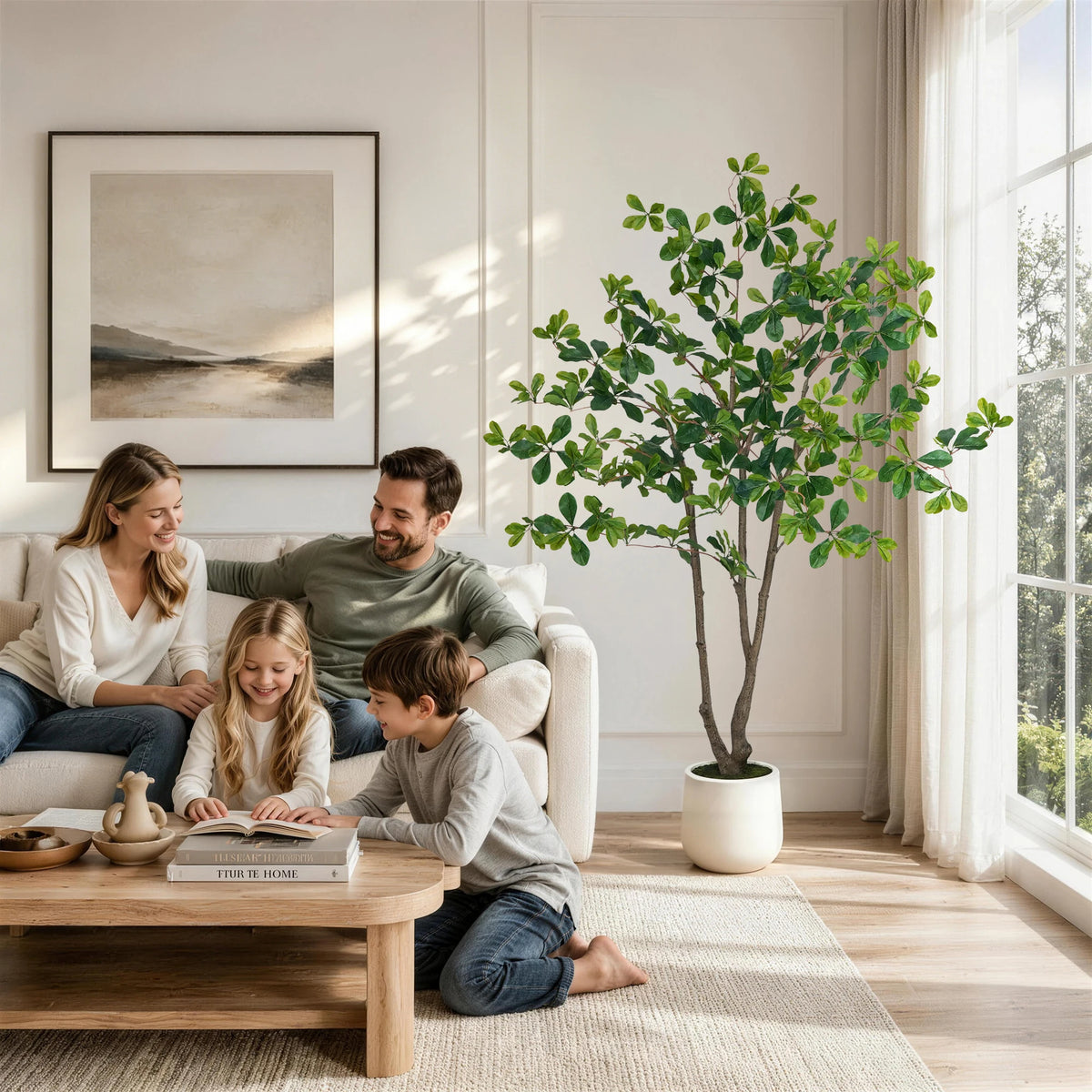 Olitree Artificial Olive Tree With Wooden Trunk For Home Decor