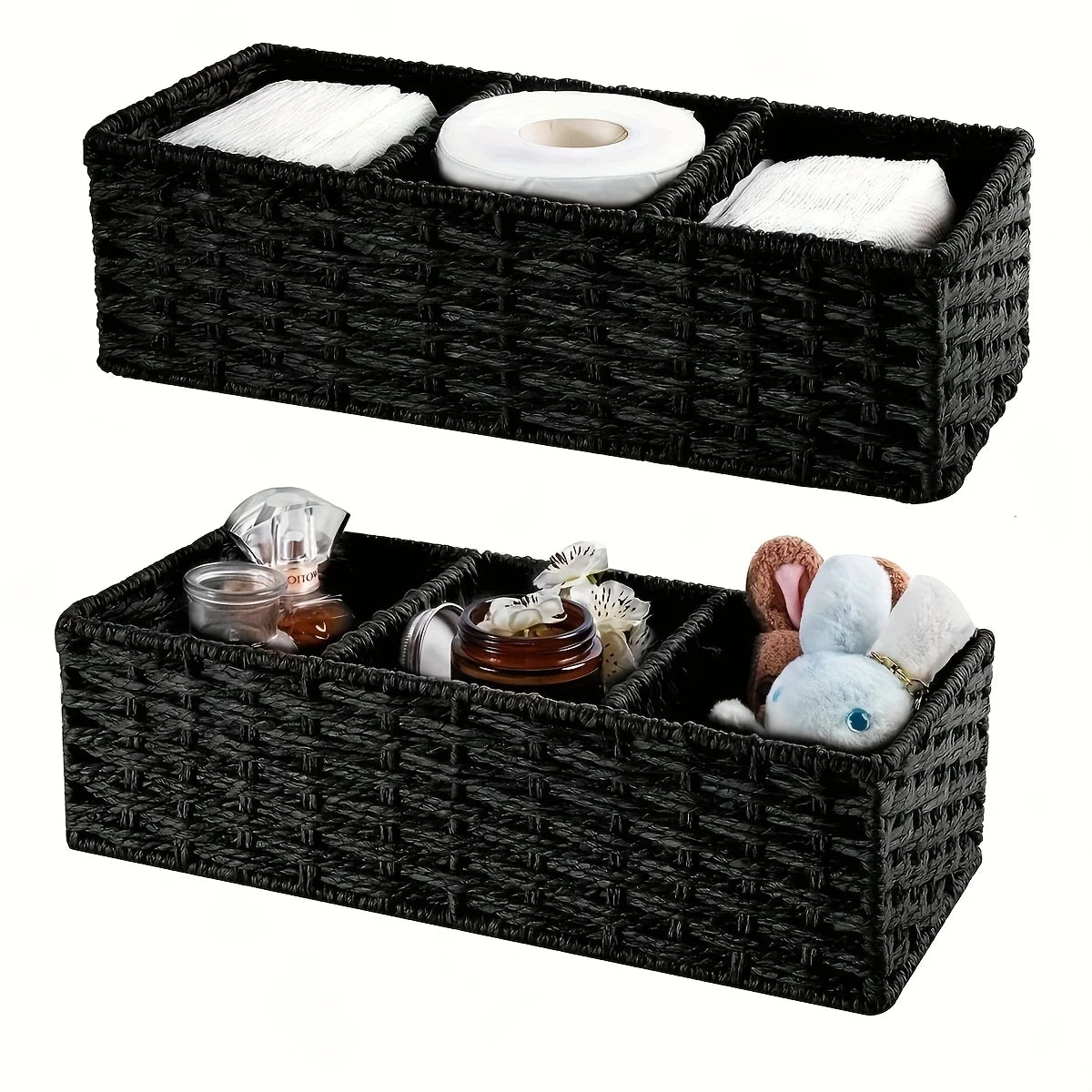 Handmade Plant Fiber Paper Rope Bathroom Tissue Storage Box