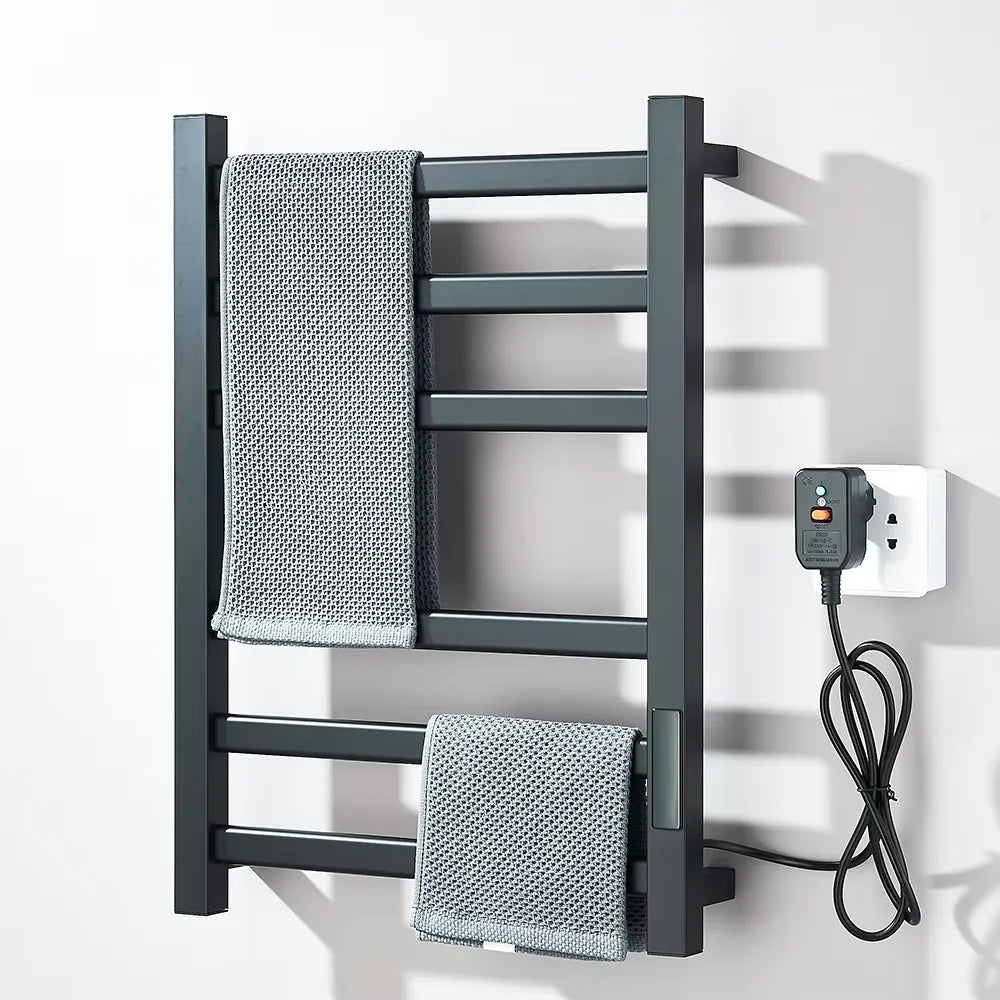 Shinesia Electric Towel Warmer Wall Mounted Digital Display Bathroom Rack