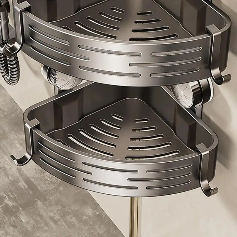 Waasoscon Metal Wall Mounted Triangle Shower Corner Shelf Rack