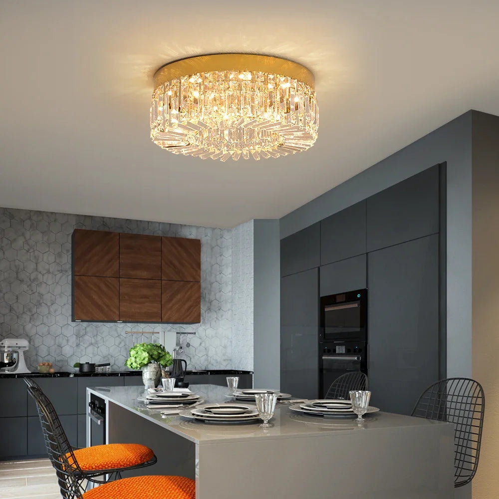 Vetulus Luxury Modern Crystal Chandelier Elegant Ceiling Fixture