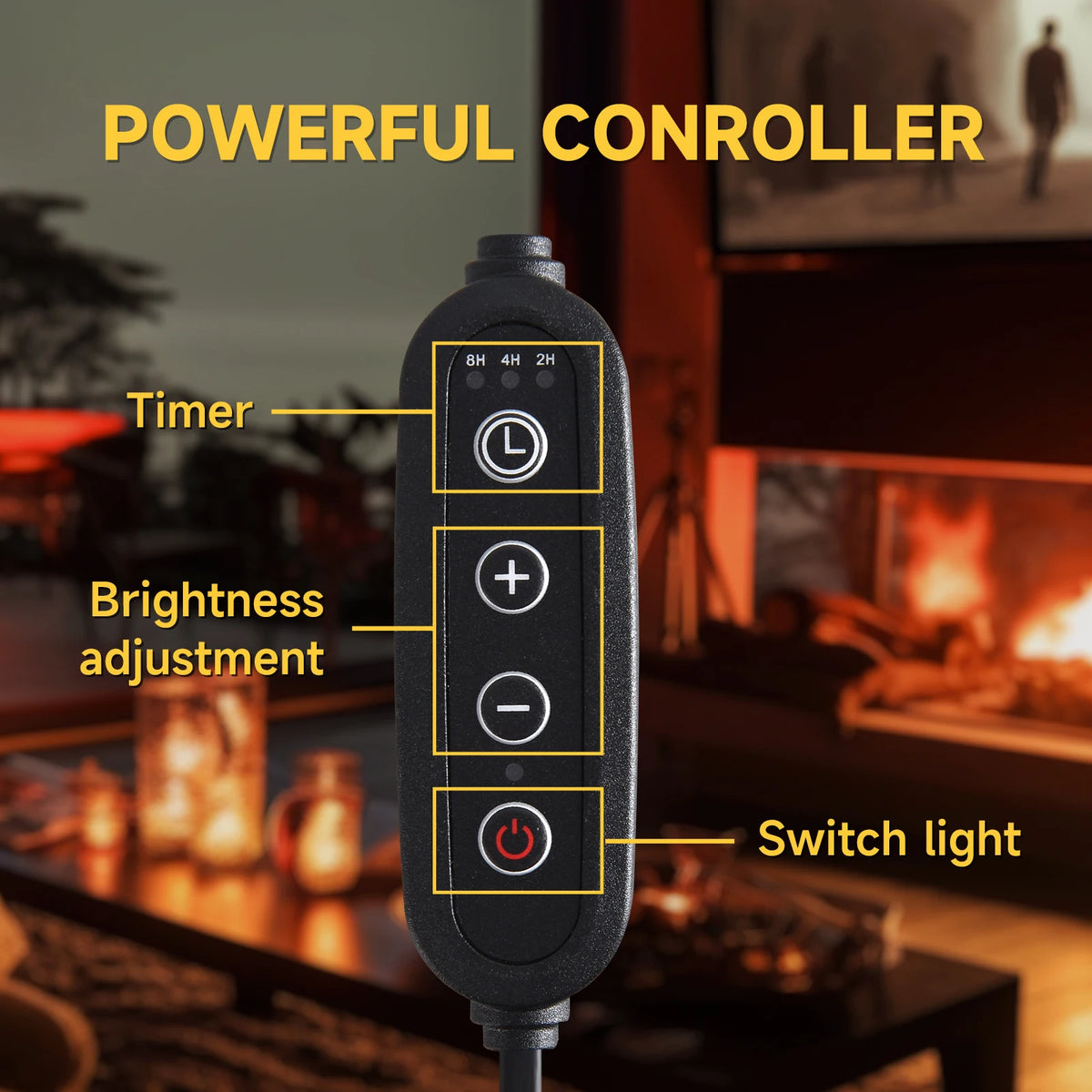 Adjustable Dimmable Candle Warmer Lamp With Glass Shade
